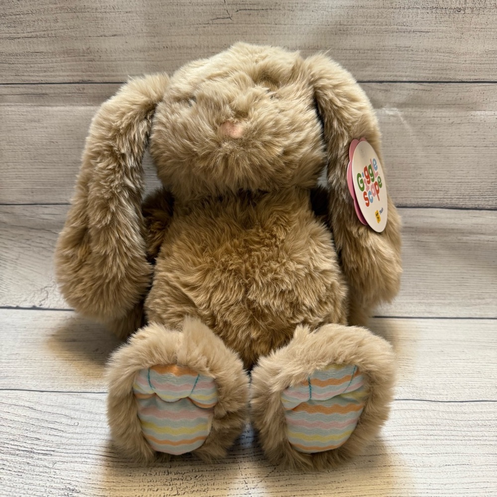 Plush Brown Bunny Stuffed Animal - Soft Cuddly Toy